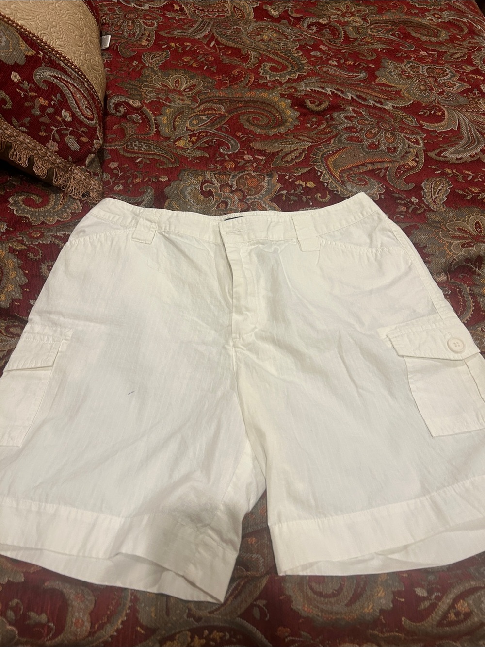 Caribbean Joe White Women's Cargo Bermuda Shorts